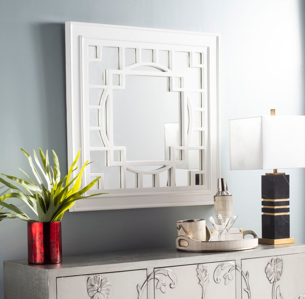 Safavieh Rania Fenced Mirror White MIR7004A