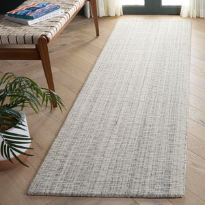 Safavieh Mirage Hand-Tufted Grey Ivory Hallway Runner Soft Low Pile Entryway Accent Rug MIR748F-28
