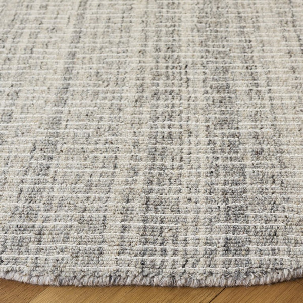 Safavieh Mirage Hand Tufted Round Area Rug Soft Grey Ivory Low Pile for Living Room MIR748F-6R