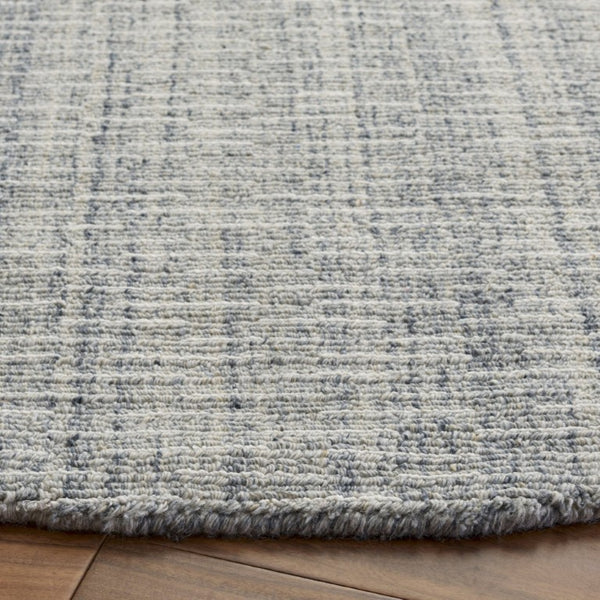 Safavieh Mirage Hand Tufted Round Area Rug Silver Ivory Soft Pile Living Room Accent MIR748G-6R