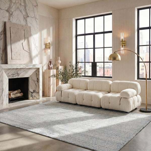 Safavieh Mirage Hand Tufted Neutral Area Rug Soft PET Viscose Blend for Living or Dining Rooms MIR748G-8