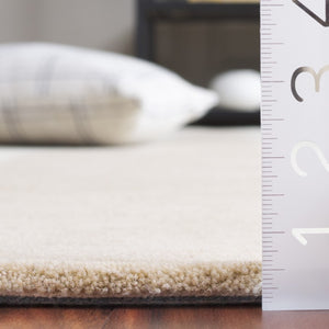 Safavieh Mirage Hand Tufted Wool Blend Area Rug Ivory Linear Pattern for Modern Living Spaces MIR758A-5