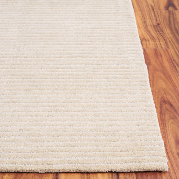 Safavieh Mirage Hand Tufted Wool Blend Area Rug Ivory Linear Pattern for Modern Living Spaces MIR758A-5
