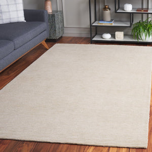 Safavieh Mirage Hand Tufted Wool Blend Area Rug Ivory Linear Pattern for Modern Living Spaces MIR758A-5
