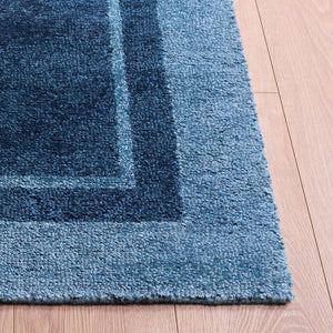 Safavieh Mirage Hand Tufted Solid Blue Viscose Cotton Area Rug for Modern Living Spaces MIR759M-6SQ