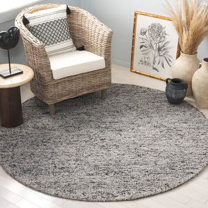 Safavieh Mirage Handwoven Wool Area Rug – Modern Elegance With Timeless Black Accents For Your Home Decor Grey ,Black Wool Pile Mir775f-6sq