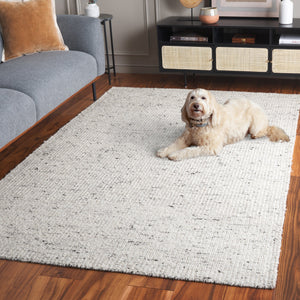 Safavieh Mirage Handwoven Wool Area Rug – Modern Elegance With Timeless Black Accents For Your Home Decor Light Grey ,Black Wool Pile Mir775g-5