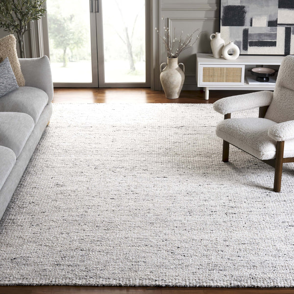 Safavieh Mirage Handwoven Wool Area Rug – Modern Elegance With Timeless Black Accents For Your Home Decor Light Grey ,Black Wool Pile Mir775g-5