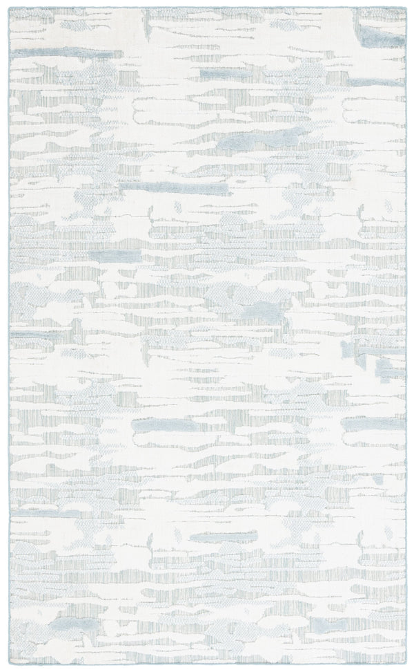 Safavieh Mirage Hand-loomed Area Rug - Chic Grey & Silver Elegance For Modern Home Décor And Comfort Light Blue ,Ivory 50% Wool,40% Viscose,10% Cotton Mir857l-9