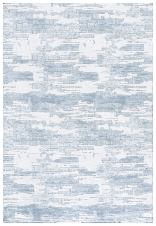 Safavieh Mirage Hand-loomed Area Rug - Chic Grey & Silver Elegance For Modern Home Décor And Comfort Light Blue ,Ivory 50% Wool,40% Viscose,10% Cotton Mir857l-9