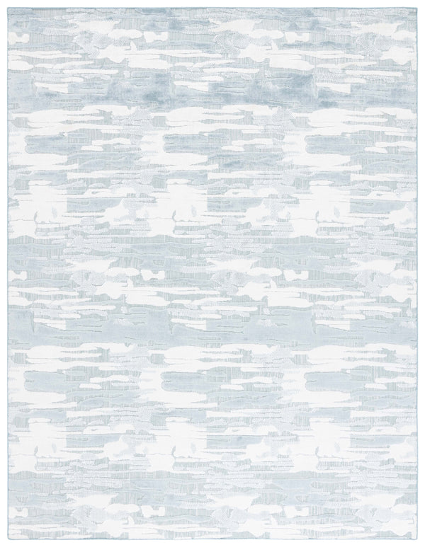 Safavieh Mirage Hand-loomed Area Rug - Chic Grey & Silver Elegance For Modern Home Décor And Comfort Light Blue ,Ivory 50% Wool,40% Viscose,10% Cotton Mir857l-9