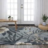 Rizzy Miramar MIR967 Hand Tufted Modern Recycled Polyester Rug Gray 8'9" x 11'9"