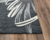 Rizzy Miramar MIR969 Hand Tufted Modern Recycled Polyester Rug Charcoal 8'9" x 11'9"