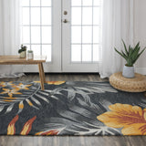 Rizzy Miramar MIR969 Hand Tufted Modern Recycled Polyester Rug Charcoal 8'9" x 11'9"