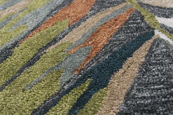 Rizzy Miramar MIR972 Hand Tufted Modern Recycled Polyester Rug Charcoal 8'9" x 11'9"