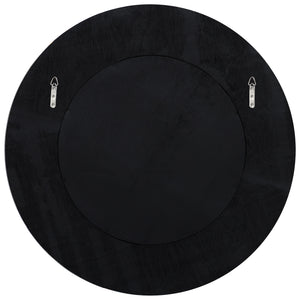 Uttermost Repose Whitewash Round Mirror 09785 BAMBOO, PLYWOOD