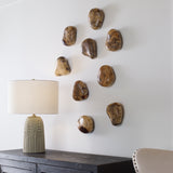 Uttermost Pebbles Blonde Wood Wall Décor, S/9 04324 TAMARIND WOOD