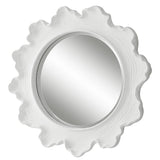 Uttermost Sea Coral White Round Mirror 09797 RESIN, GLASS, MDF