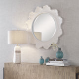 Uttermost Sea Coral White Round Mirror 09797 RESIN, GLASS, MDF