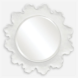 Uttermost Sea Coral White Round Mirror 09797 RESIN, GLASS, MDF