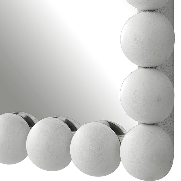 Uttermost Serna White Vanity Mirror 09790 MIRROR, IRON, MDF