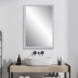 Uttermost Serna White Vanity Mirror 09790 MIRROR, IRON, MDF