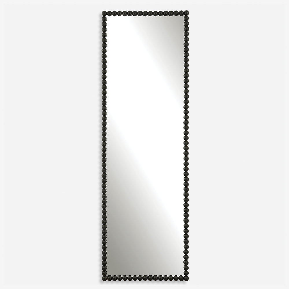 Uttermost Serna Black Tall Mirror 09791 MIRROR, IRON, MDF