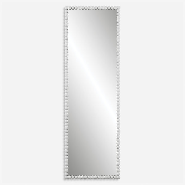 Uttermost Serna White Tall Mirror 09792 MIRROR, IRON, MDF