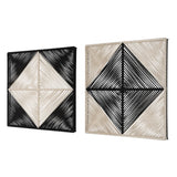 Uttermost Seeing Double Rope Wall Squares, S/2 04330 YARN, IRON