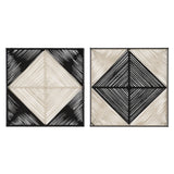 Uttermost Seeing Double Rope Wall Squares, S/2 04330 YARN, IRON
