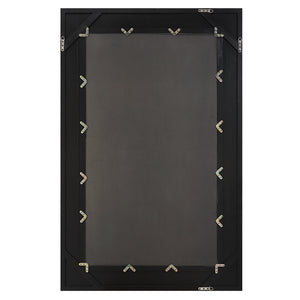 Uttermost Everest Satin Black Mirror 09803 RUBBER WOOD, GLASS,MDF