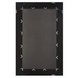 Uttermost Everest Satin Black Mirror 09803 RUBBER WOOD, GLASS,MDF