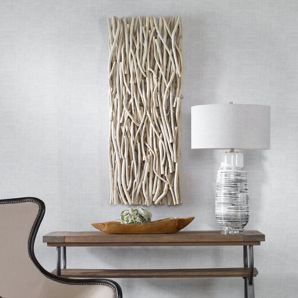 Uttermost Gathered Teak Bleached Wood Wall Decor 04326 TEAK BRANCH