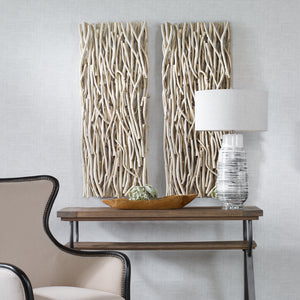 Uttermost Gathered Teak Bleached Wood Wall Decor 04326 TEAK BRANCH