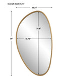 Uttermost Boomerang Gold Mirror 09812 GLASS,IRON,MDF