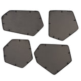 Uttermost Linneah Black Mirrors, Set/4 09813 MIRROR,IRON,MDF