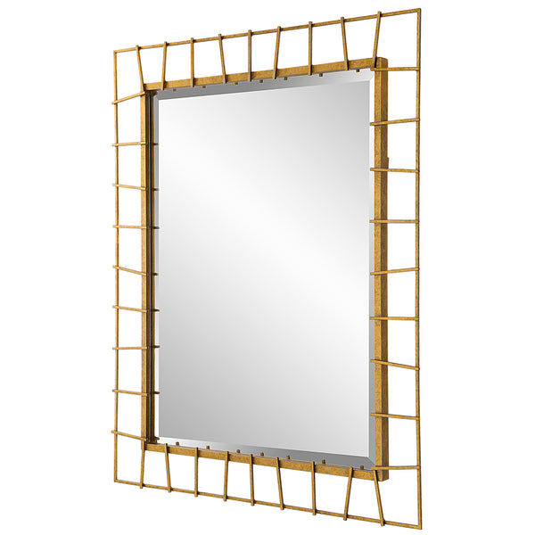 Uttermost Townsend Antiqued Gold Mirror 09805 IRON,MIRROR,MDF
