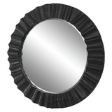 Uttermost Caribou Dark Espresso Round Mirror 09798 FIRWOOD,MDF,MIRROR