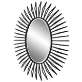 Uttermost Starstruck Black Oval Mirror 09800 IRON,MIRROR,MDF