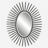 Starstruck Black Oval Mirror