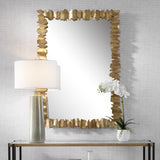 Uttermost Lev Antique Gold Mirror 09825 STEEL,MIRROR, MDF