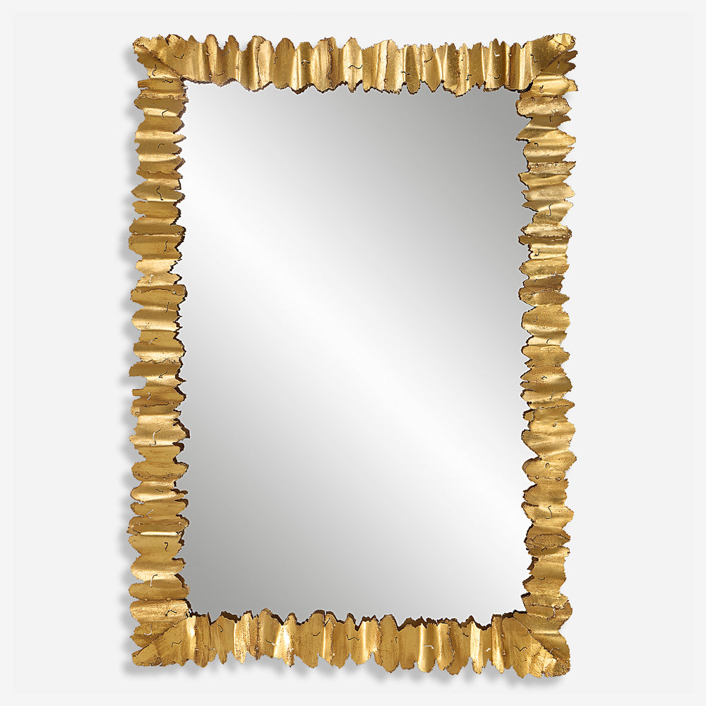 Uttermost Lev Antique Gold Mirror 09825 STEEL,MIRROR, MDF