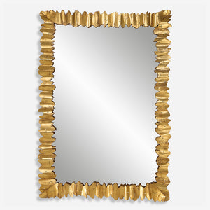 Uttermost Lev Antique Gold Mirror 09825 STEEL,MIRROR, MDF