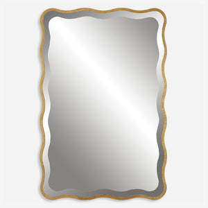 Uttermost Aneta Gold Scalloped Mirror 09827 MDF,MIRROR