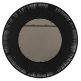 Uttermost Sailor's Knot Black Round Mirror 09823 MIRROR, IRON, ROPE, MDF