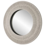 Uttermost Sailor's Knot White Small Round Mirror 09824 MIRROR, IRON, ROPE, MDF