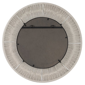 Uttermost Sailor's Knot White Small Round Mirror 09824 MIRROR, IRON, ROPE, MDF
