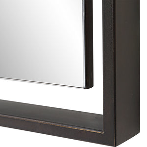 Uttermost Egon Rectangular Bronze Mirror 09845 IRON, MDF, GLASS