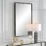 Uttermost Egon Rectangular Bronze Mirror 09845 IRON, MDF, GLASS