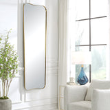 Uttermost Belvoir Large Antique Brass Mirror 09839 STAINLESS STEEL,MDF,GLASS